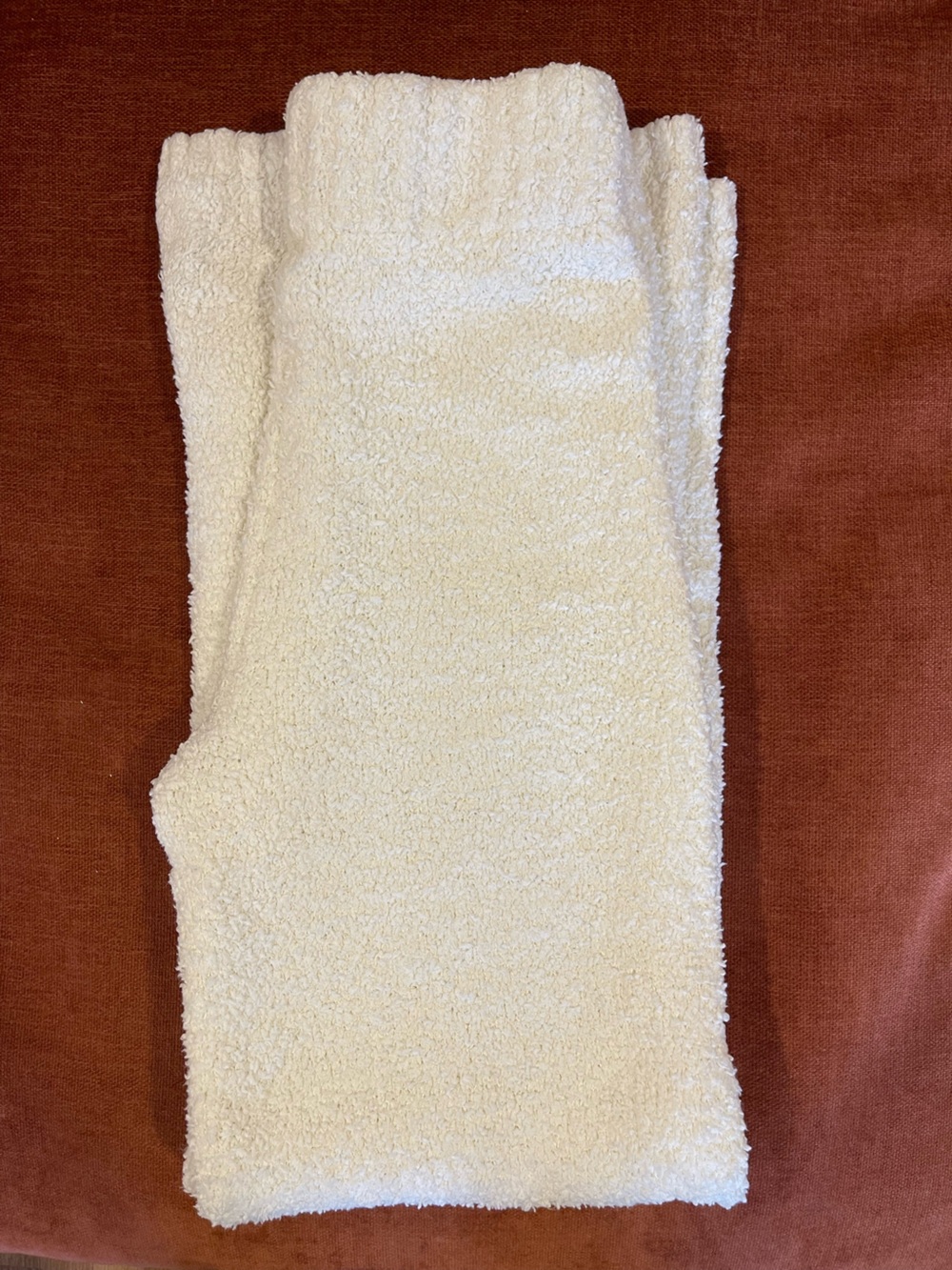 SKIMS Cream Plush Sherpa Throw
